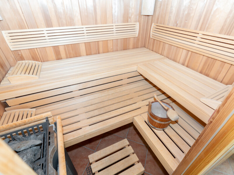 Sauna — Exklusiver Landsitz vor den Toren Lingens – mit Gästehaus, und vielfältigen Nutzungsmöglichkeiten, Lingen / Clusorth